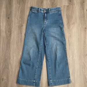 GAP Denim Wide-Leg Cropped